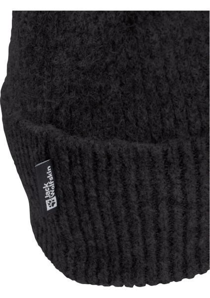 Fuzzy Beanie Unisex Siyah Bere modelleri