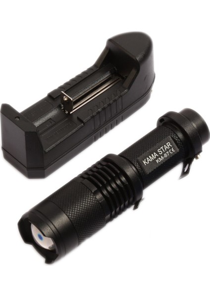 Zoomlu Şarjlı El Feneri Km-87 (5314) modelleri