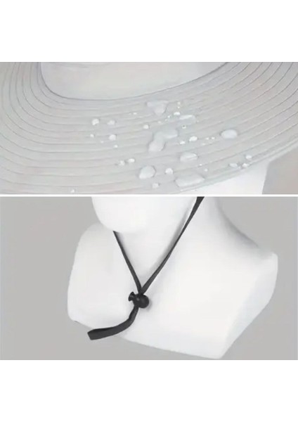 Güneş Koruyuculu Nefes Alabilen Maskeli ve Boyun Kapaklı Geniş Kenarlı Balıkçı Şapkası (5314) indirimleri