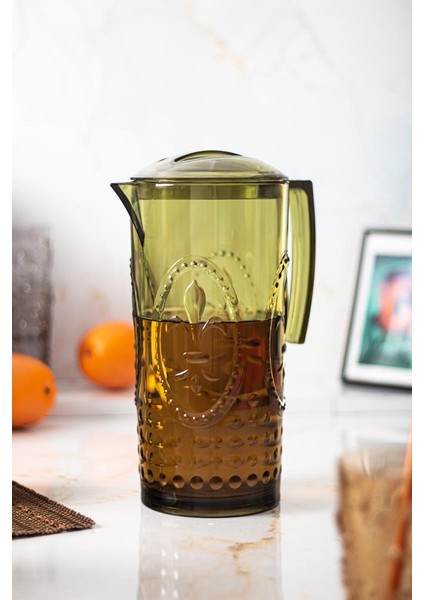 Akrilik Magic 2,3 Lt Koyu Yeşil Sürahi ( Cam Değildir !!! )