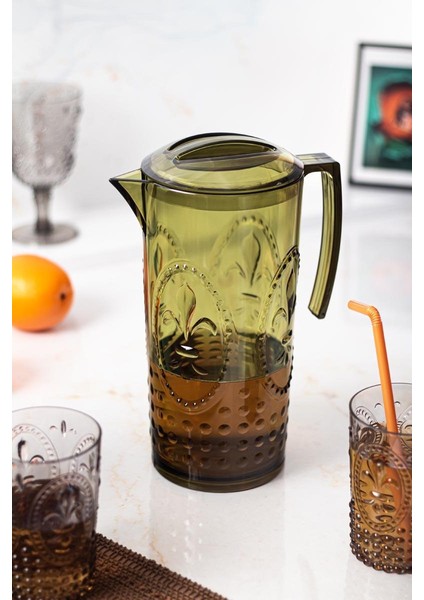 Akrilik Magic 2,3 Lt Koyu Yeşil Sürahi ( Cam Değildir !!! ) fiyatları