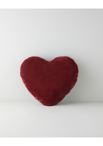 Kalpli Dekoratif Kırlent Bordo