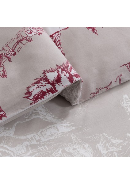 Hernals Ranforce Çift Kişilik Nevresim Takımı - Bej fırsatları