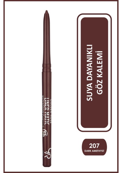 Liner Matic Waterproof Eyepencil - Suya Dayanıklı Göz Kalemi No:207 Dark Amethyst