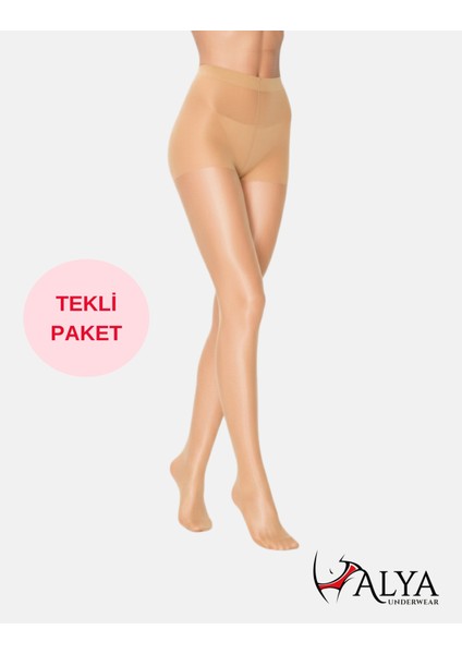Kadın Külotlu Çorap, Parlak Ince, 15 Denye, Fit, Tekli Paket, Ten (57), M/l