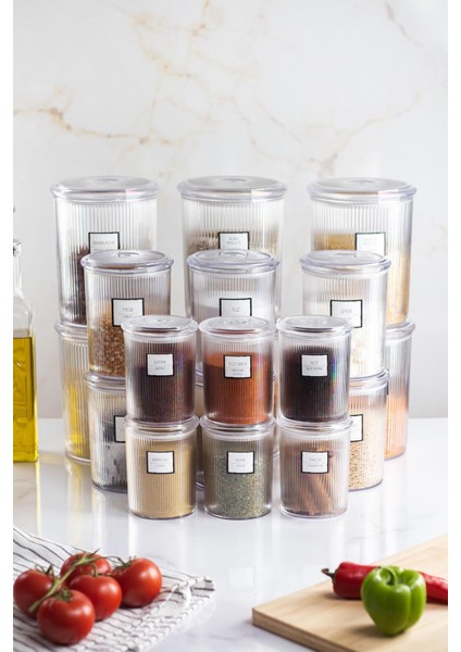 18'li Barok Yuvarlak 3 Boy Kavanoz Seti & Saklama Kabı & Erzak Kabı (6*2000 Ml, 6*1000 ml ,6*500 Ml) fiyatları