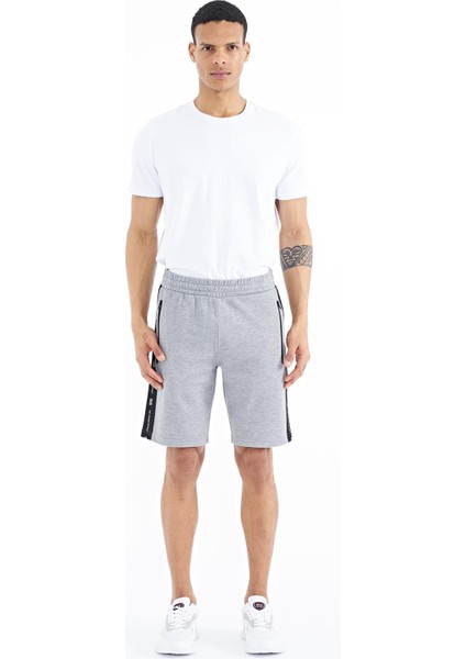 Alfred Gri Melanj Standart Kalıp Erkek Şort - 81244