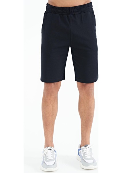 Alva Lacivert Baskılı Erkek Şort - 81245