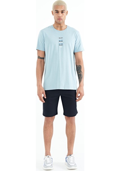 Alva Lacivert Baskılı Erkek Şort - 81245