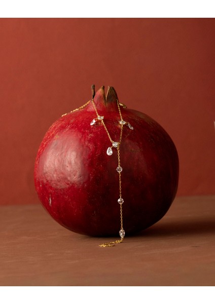 925 Ayar Gümüş Altın Renkli Damla Taşlı Şahmeran –silveria Jewels fiyatları