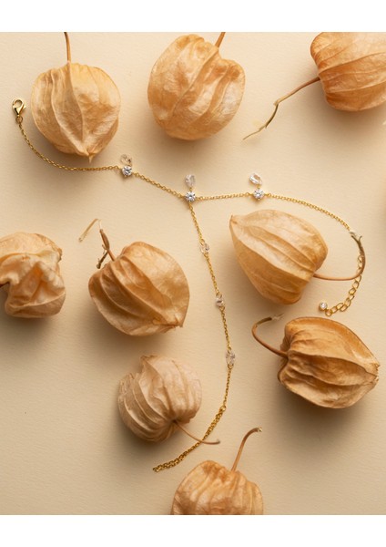 925 Ayar Gümüş Altın Renkli Damla Taşlı Şahmeran –silveria Jewels fırsatları