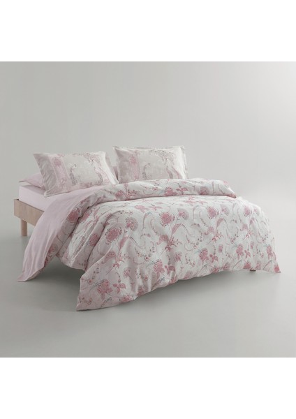 Barbara Saten Battal Boy Nevresim Takımı - Pudra