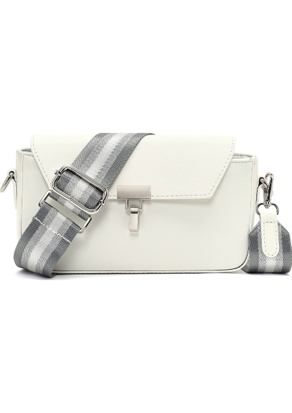 Kadın Beyaz Uzun Askılı Çapraz Çanta 25SBD237318