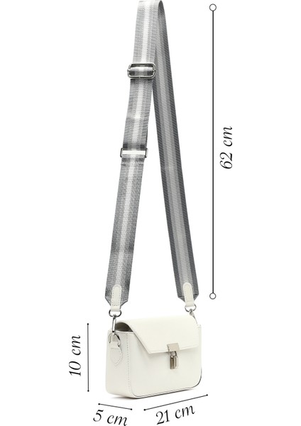 Kadın Beyaz Uzun Askılı Çapraz Çanta 25SBD237318 fiyatları