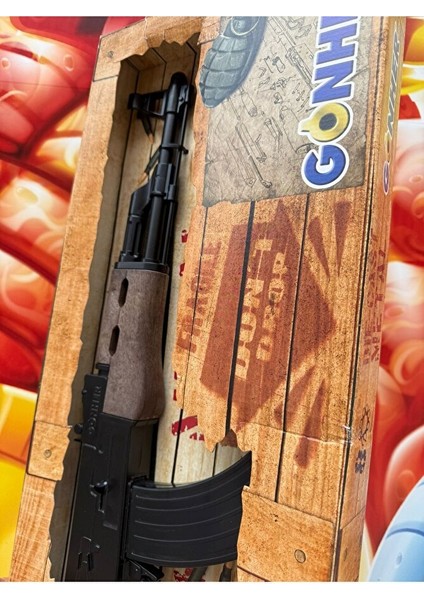 Kapsül Patlatan AK47 Metal Tüfek Oyuncak 70CM Kapsül Patlatan Silah Keleş Full Metal fiyatları