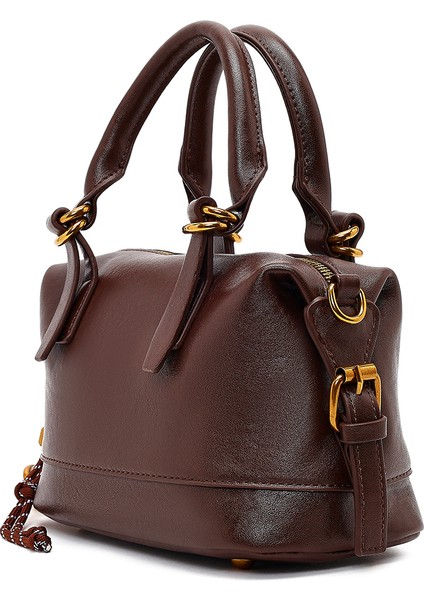 Kadın Kahverengi Uzun Askılı Mini Kol Çantası 25WBD266118 indirimleri