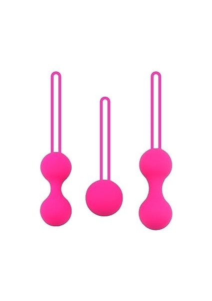 pureloveadult 3 farklı ağırlıkta ve boyutta medikal silikon kegel topları sıkılaştırıcı set
