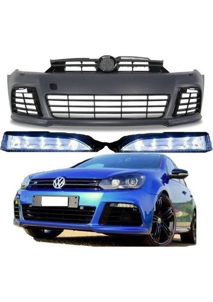 Vw Golf 6 (2009-2012) Uyumlu Plastik Tayvan R Ön Tampon Seti fiyatları