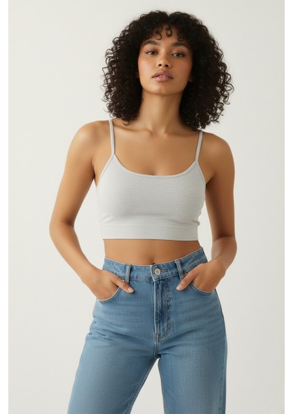 Kadın Ip Askılı Pedli Büstiyer