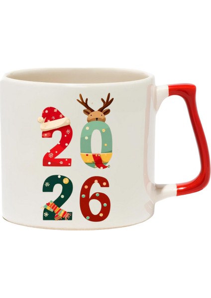 Yeni Yıl 2026 Hediyelik Lüks Kupa - Hediye Seramik Kupa