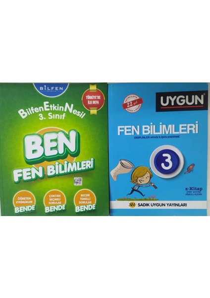 Sadık Uygun Yayınları 3. Sınıf Pratik Fen Bilimleri+Ben Fen Bilimleri