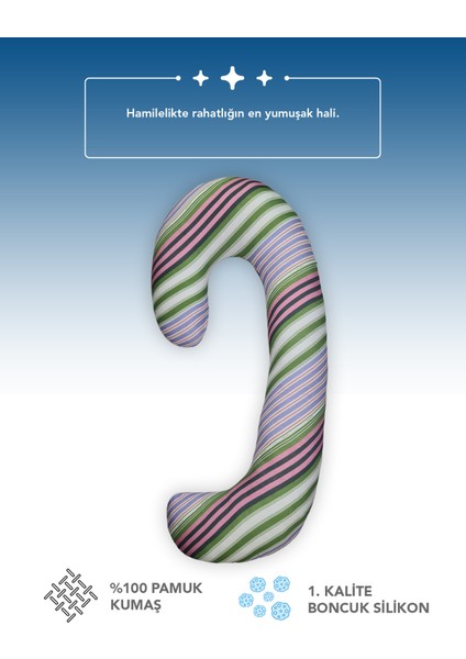 Hamile Yastığı,sarılma Yastığı Aktivite Yastığı Pamuk Kumaş (Yeşil) modelleri