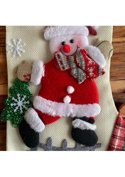 Beyaz Noel Çorabı, Şömine ve Yılbaşı Süsleme, Şık Dekorasyon Parçası fiyatları