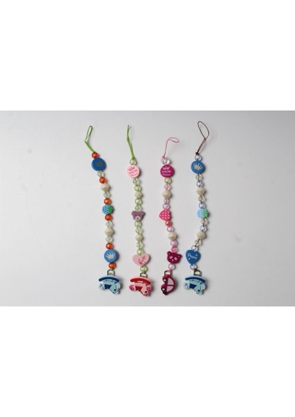 Ahşap ve Boncuklu Emzik Askısı – Dayanıklı, Güvenli ve Şık Tasarım