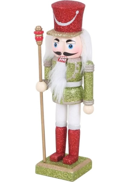 18 cm Ahşap Fındıkkıran ve Kurşun Asker Yılbaşı Dekoru, Kırmızı Renk fiyatları