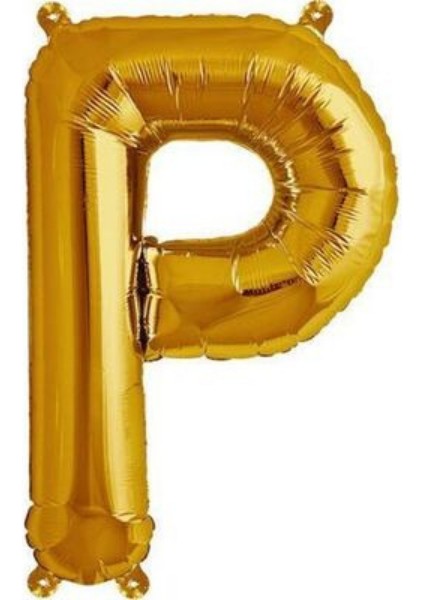 P Harfi Gold Folyo Balon