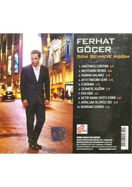 CD Ferhat Göçer Seni Sevmeye Aşığım CD fiyatları