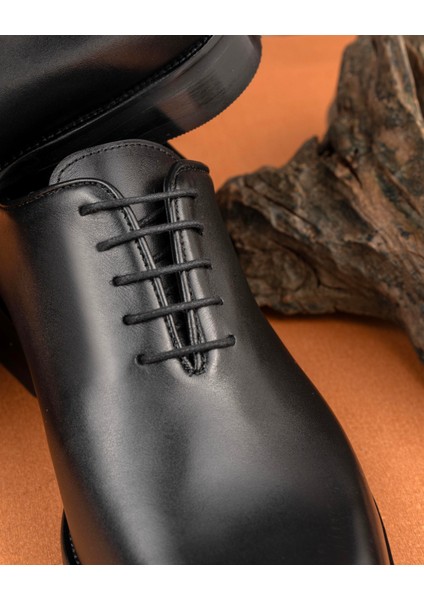 Italyan Stil Iç Dış Naturel Deri Erkek Ayakkabı Siyah T14613 fiyatları