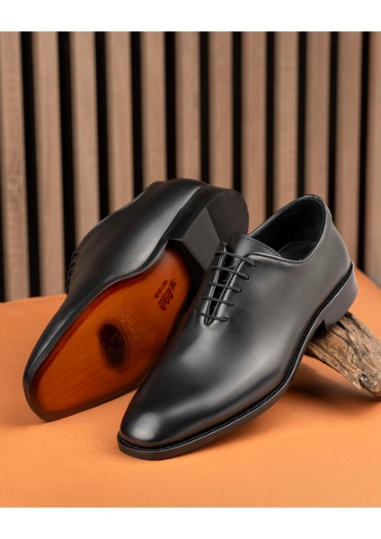 Italyan Stil Iç Dış Naturel Deri Erkek Ayakkabı Siyah T14613 modelleri