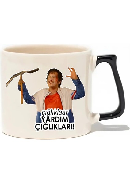 Çığlıklaaar Yardım Çığlıkları! Lüks Kupa - Hediye Seramik Kupa