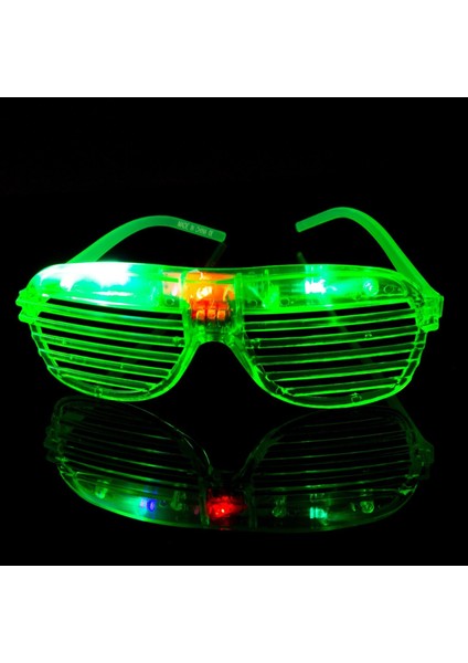 Led Işıklı Pilli Panjur Şekilli Rengarenk Yanıp Sönen Lüks Parti Gözlüğü Karışık 12 Adet indirimleri