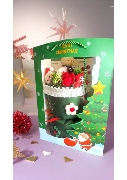 Yeni Yıl Yeşil Buket, Canlı ve Şık Çiçek Aranjmanı fırsatları