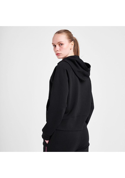 25N-2133 Kadın Fermuarlı Kapüşonlu Sweatshirt modelleri