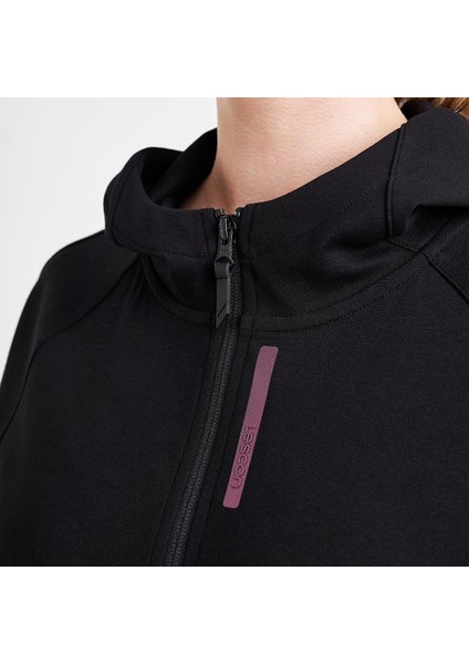 25N-2133 Kadın Fermuarlı Kapüşonlu Sweatshirt indirimleri