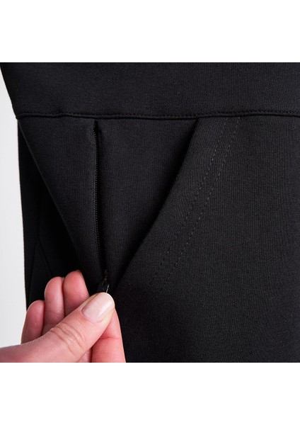 25N-2133 Kadın Fermuarlı Kapüşonlu Sweatshirt