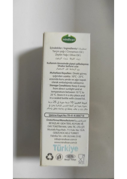Soğuk Sıkım Tarçın Yağı 20ML fiyatları
