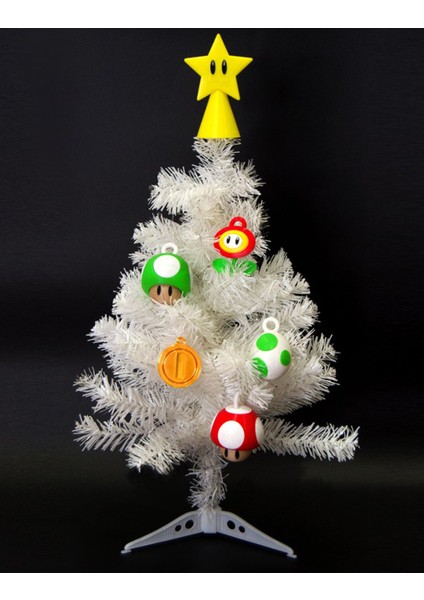 Renkli Mario Çam Ağacı Süsü Seti, 7 Parça, Yılbaşı Dekorasyonu