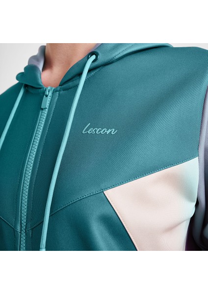 25N-2131 Kadın Fermuarlı Kapüşonlu Sweatshirt indirimleri