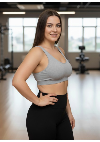 Kadın Büyük Beden Kalın Askılı Pedli Büstiyer