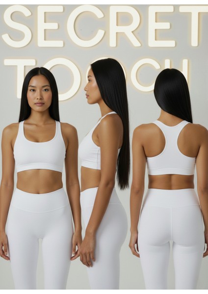 Kadın Spor Sütyeni | Pedli & Çapraz Sırt Detaylı Sporcu Büstiyeri