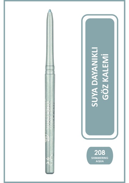 Liner Matic Waterproof Eyepencil - Suya Dayanıklı Göz Kalemi No:208 Shimmering Aqua
