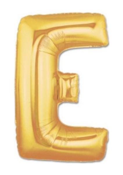 E Harfi Gold Folyo Balon