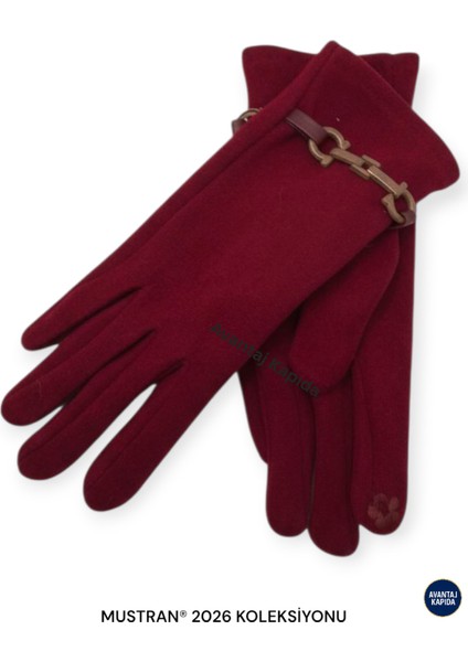Suyutti Kadın Dokunmatik Süet Eldiven – Tokalı Kışlık Şık Model | Yeni Sezon 2026 Koleksiyonu