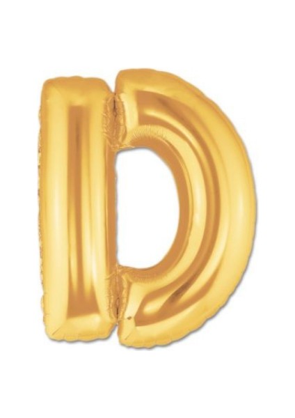 D Harfi Gold Folyo Balon