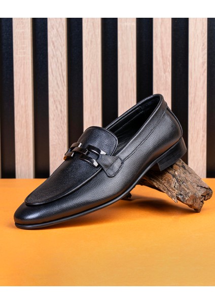 Italyan Stil Iç Dış Naturel Deri Erkek Ayakkabı Siyah T14600 fiyatları