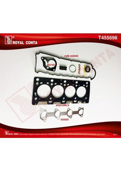 Mtxdpn Üst Takim Contasi Skt Keçeli Subap Lastikli Mgn Ii-Kng-Clio-Logan Sandero 1.5 Dci K9K